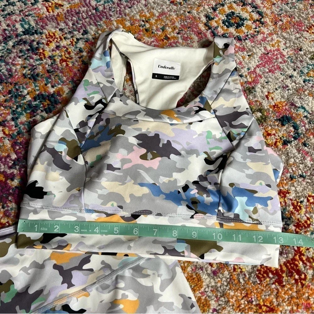 Underalls Camo Workout Set- Leggings and Crop Top S‎ and Med